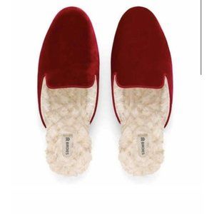 Birdies RedVelvet Faux Fur Phoebe Slide Shoes Slippers - Womens 7